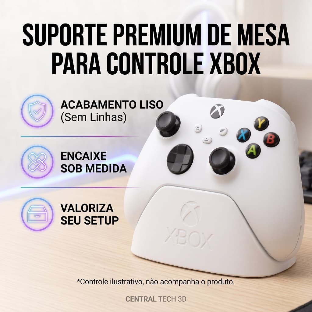 Suporte para Controle Xbox Series S / X / One | Suporte De Mesa Para Controle