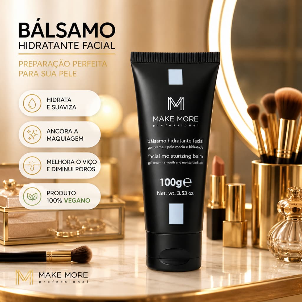 Pré Maquiagem Balsamo Hidratante Facial Make More Bisnaga 100g