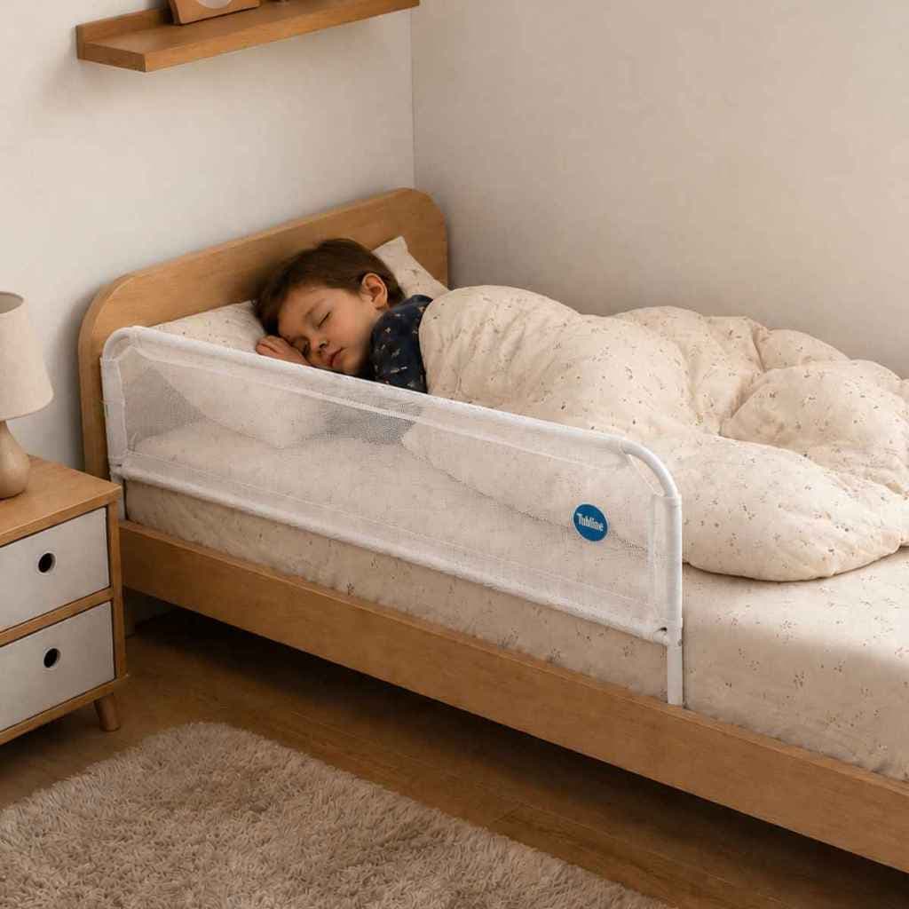 Grade de Proteção e Segurança para Cama Infantil Protetor Lateral Anti Queda Dobrável Bebê e Criança 94cm Reforçada