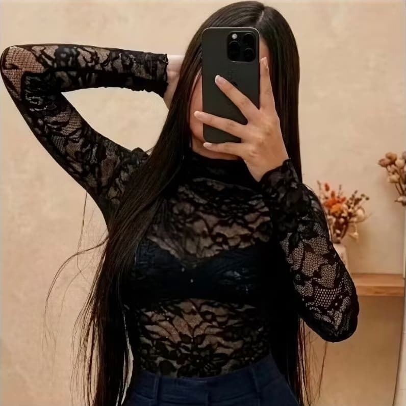 Body Feminino de Renda Manga Longa - Conforto e Elegância em Renda de Alta Qualidade