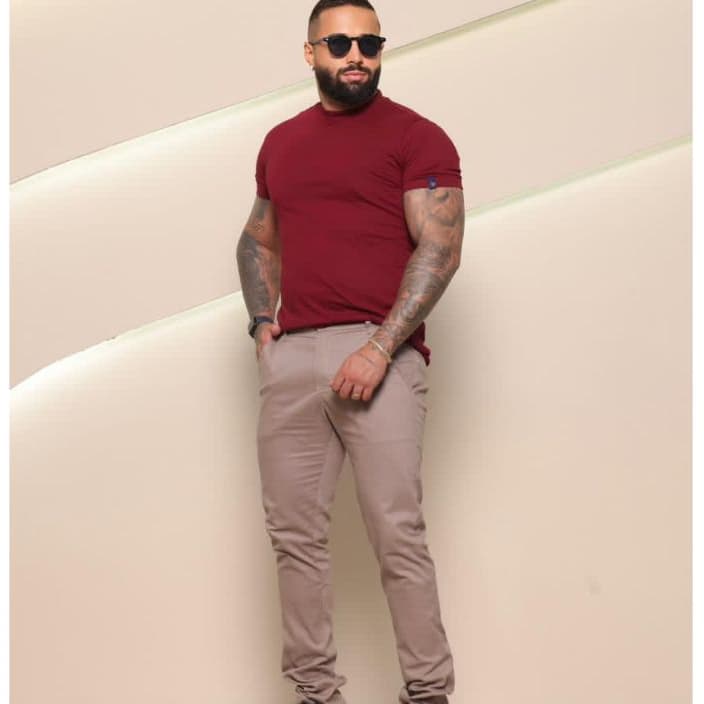 calça Masculina social com Elastano calça masculina dia a dia casual com elastano versatil tendencia