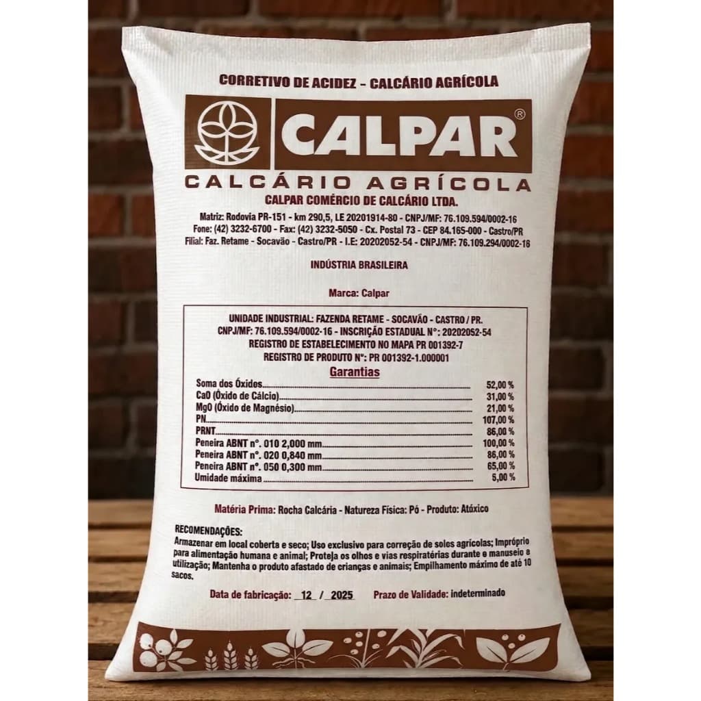 Calcario Dolomitico Para Gramado Hortas Jardins Frutas 5kg