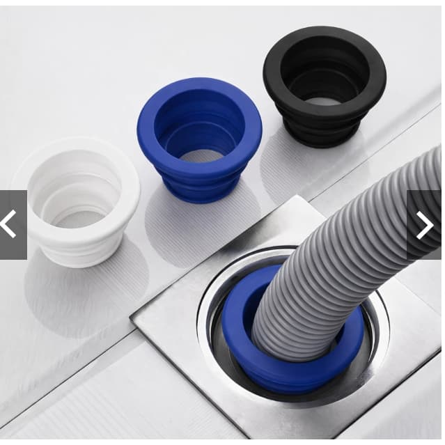 Kit 2 Anéis de Vedação para Máquina de Lavar e Pia – Vedante Universal Antiodor para Ralo, Tubulação e Cozinha