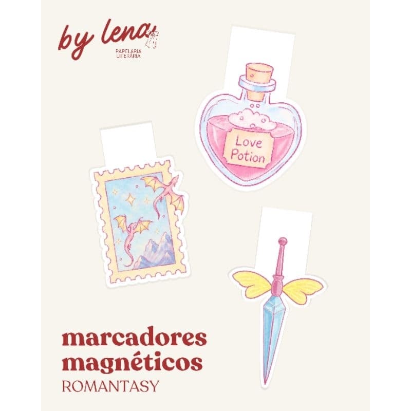 Marcador de Páginas Magnéticos Romantasia Holografico Bookstan Bookmark
