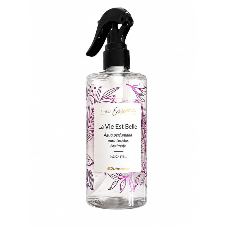 Odorizante Home Spray 500ml Aromatizador de Ambiente Cheirinho Tecidos La Vie Est Belle