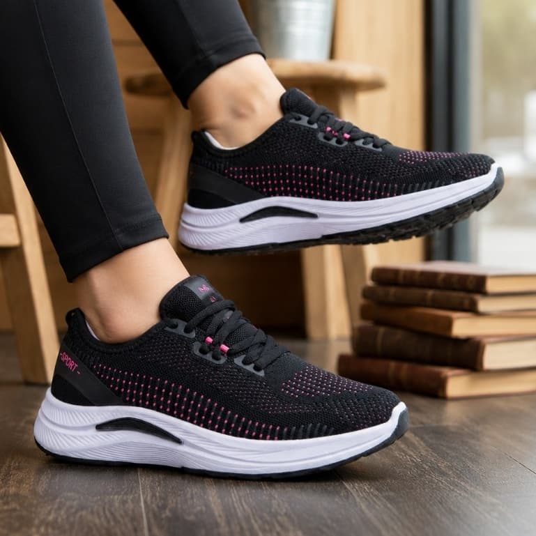Tênis Feminino Academia Leve Macio Esportivo Fitness Casual Confortável Caminhada Dia a Dia