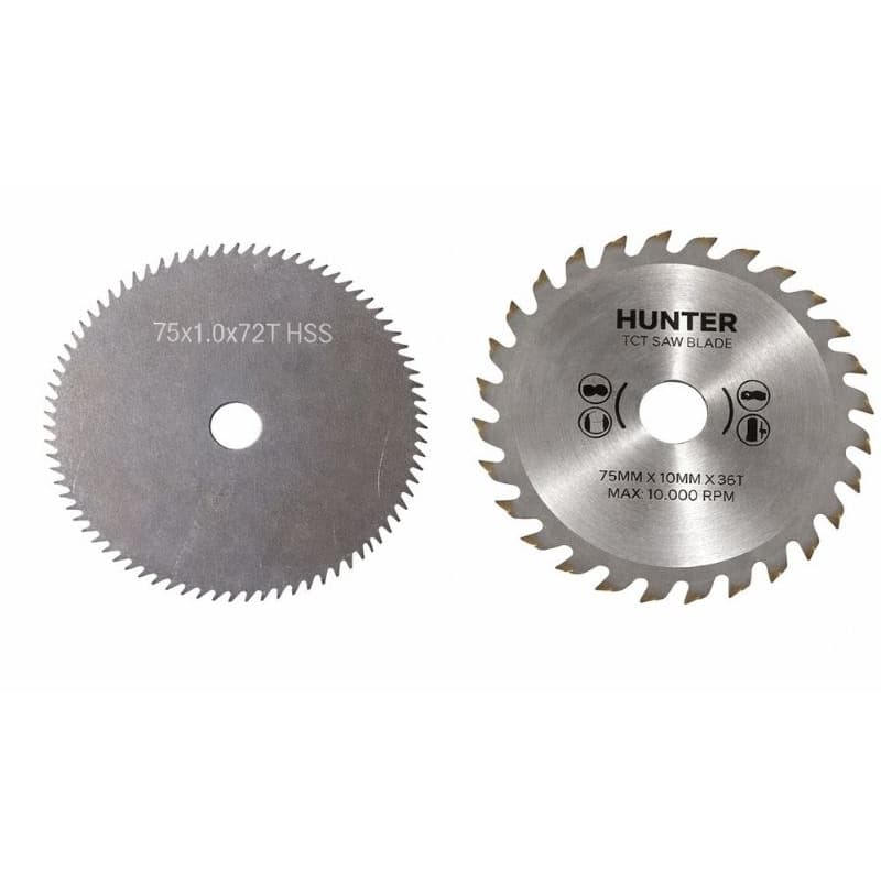 kit 2 Discos 75mm 24D e 72D para mini Esmerilhadeira corte MDF metal