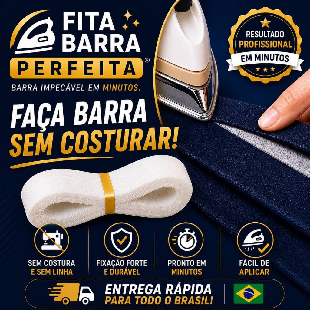 Fita Barra Perfeita ® ORIGINAL- bainha Barra Calça Jeans Roupa Bainha cortina Ferro Passar tik tok