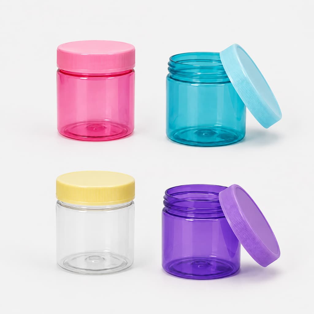 Kit 10 Mini Pote Plástico com Rosca 150 ml – Ideal para Frutas, Temperos e Diversos
