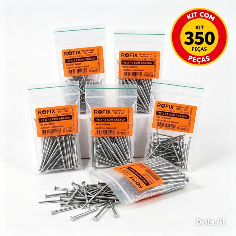 KIT 305 Pregos com Cabeça Polido Gerdau 10x10 á 18x27