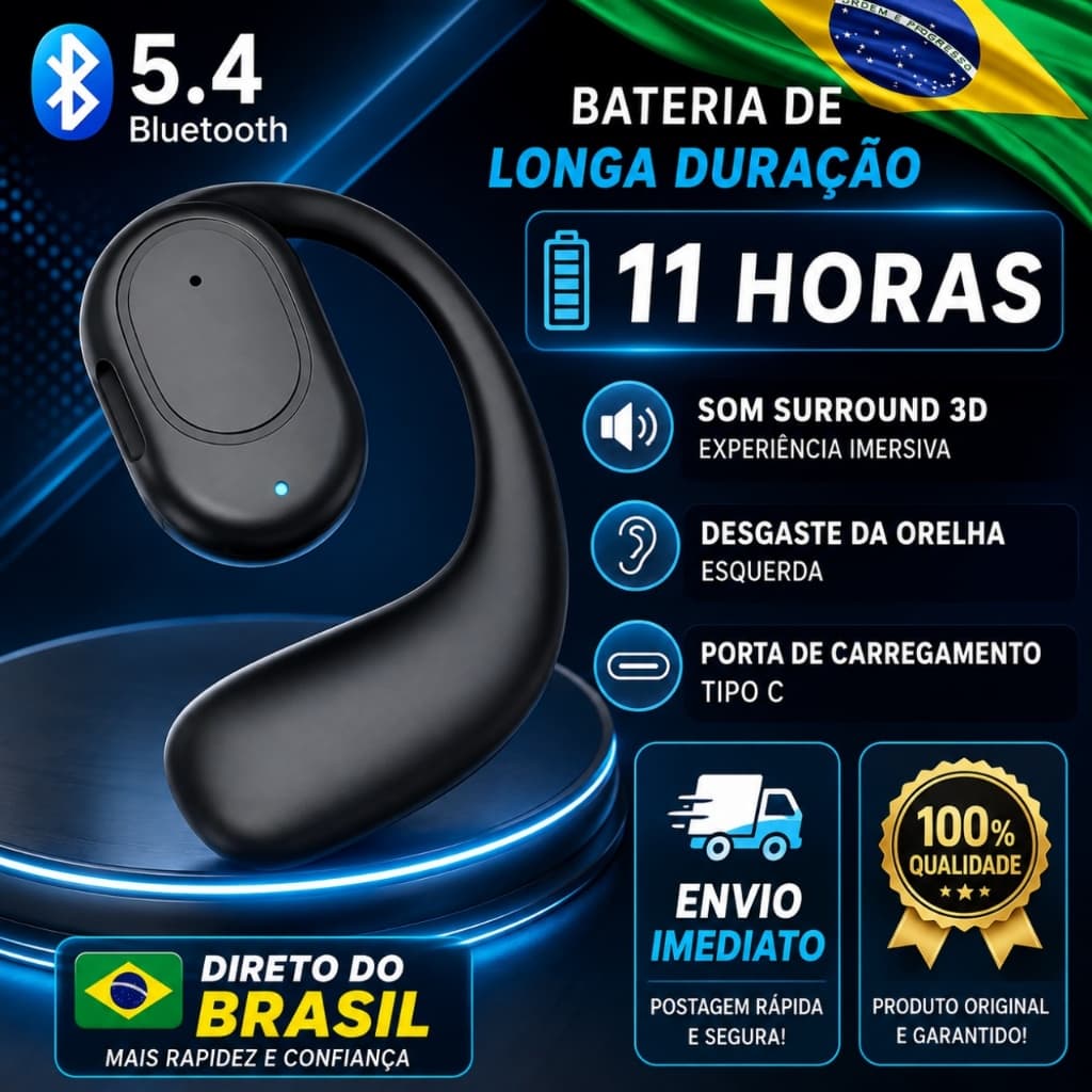 Fone de Ouvido Bluetooth A Prova de Água Bluetooth Sem Fio Esportivo TWS W6Touch Control HeadPhone