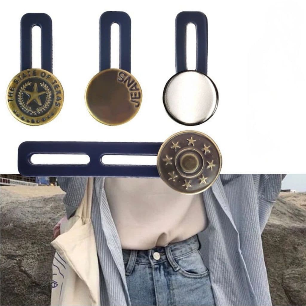 Extensor Para Calça Botão Shorts Saia Cintura Calça Ajustável Medidas