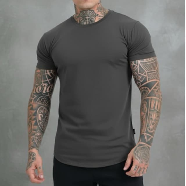 Camiseta Longline Masculina Básica