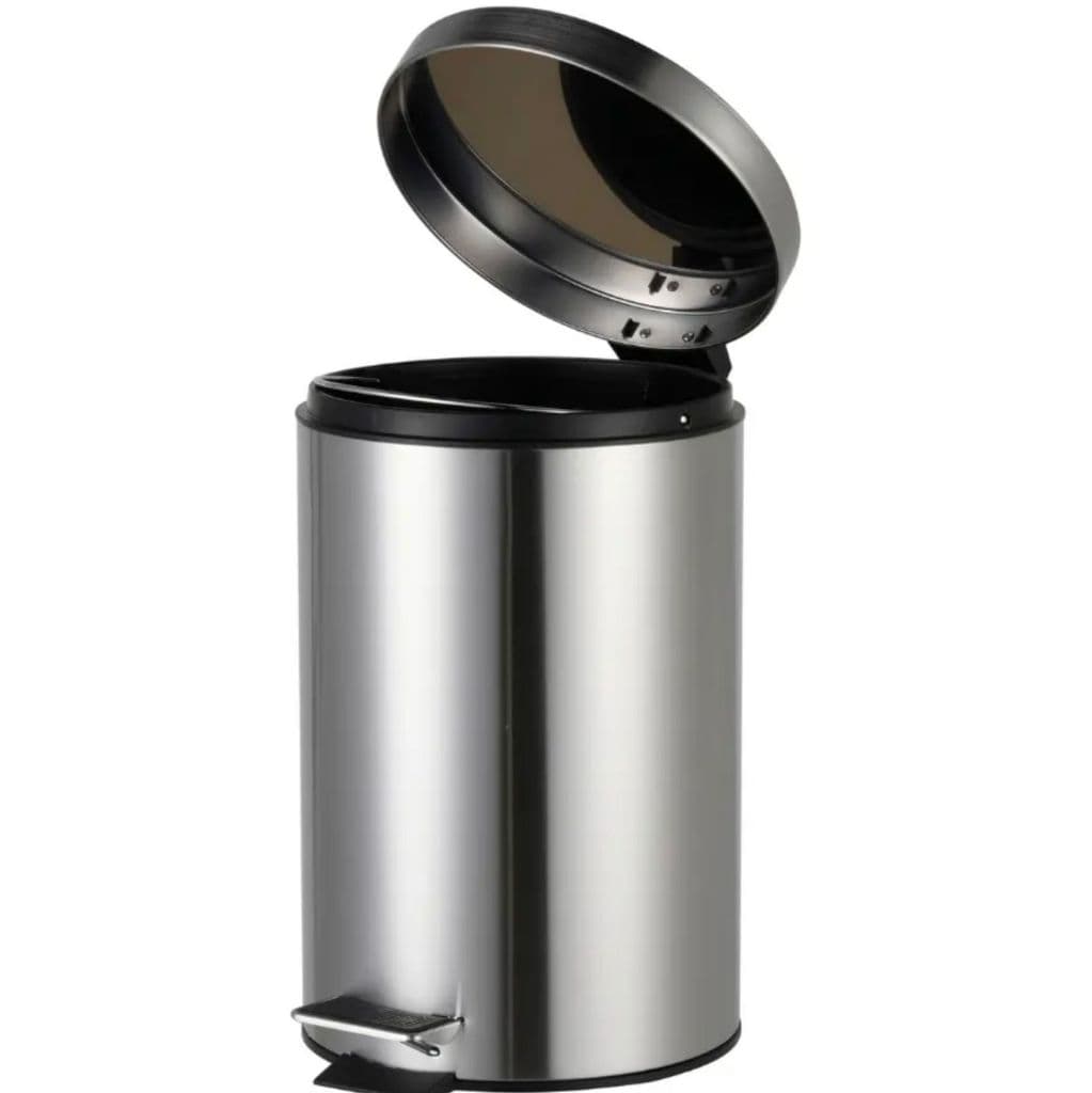 Lixeira Inox Com Pedal E Balde Interno Lixeira de Cozinha 7 Litros Para Saco de Lixo Pequeno Grande Moderna