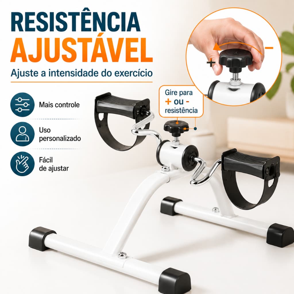 Mini Ciclo Bicicleta Bike Fisioterapia Idosos Braços Pernas Bicicleta