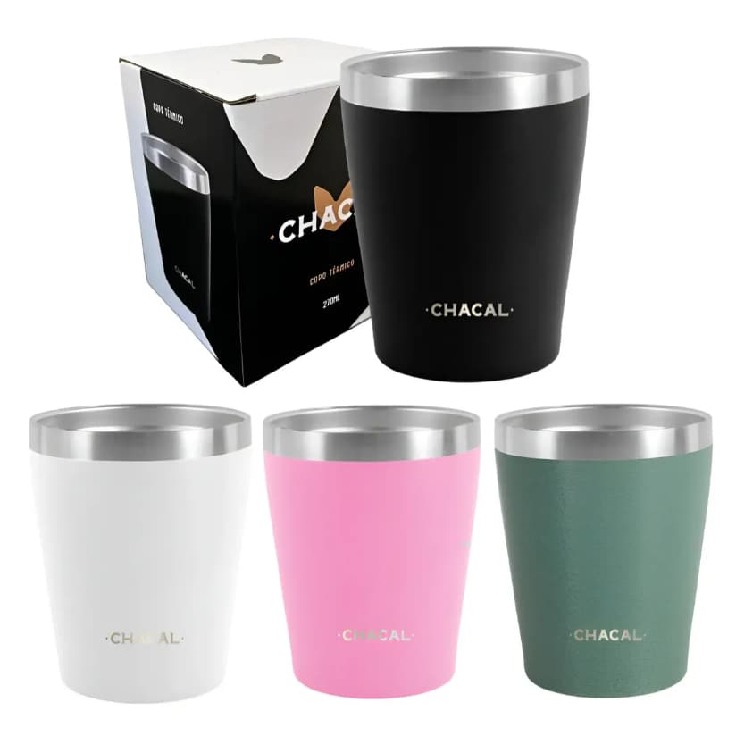 Copo Térmico Cuia Inox Chacal 270ml - Lançamento