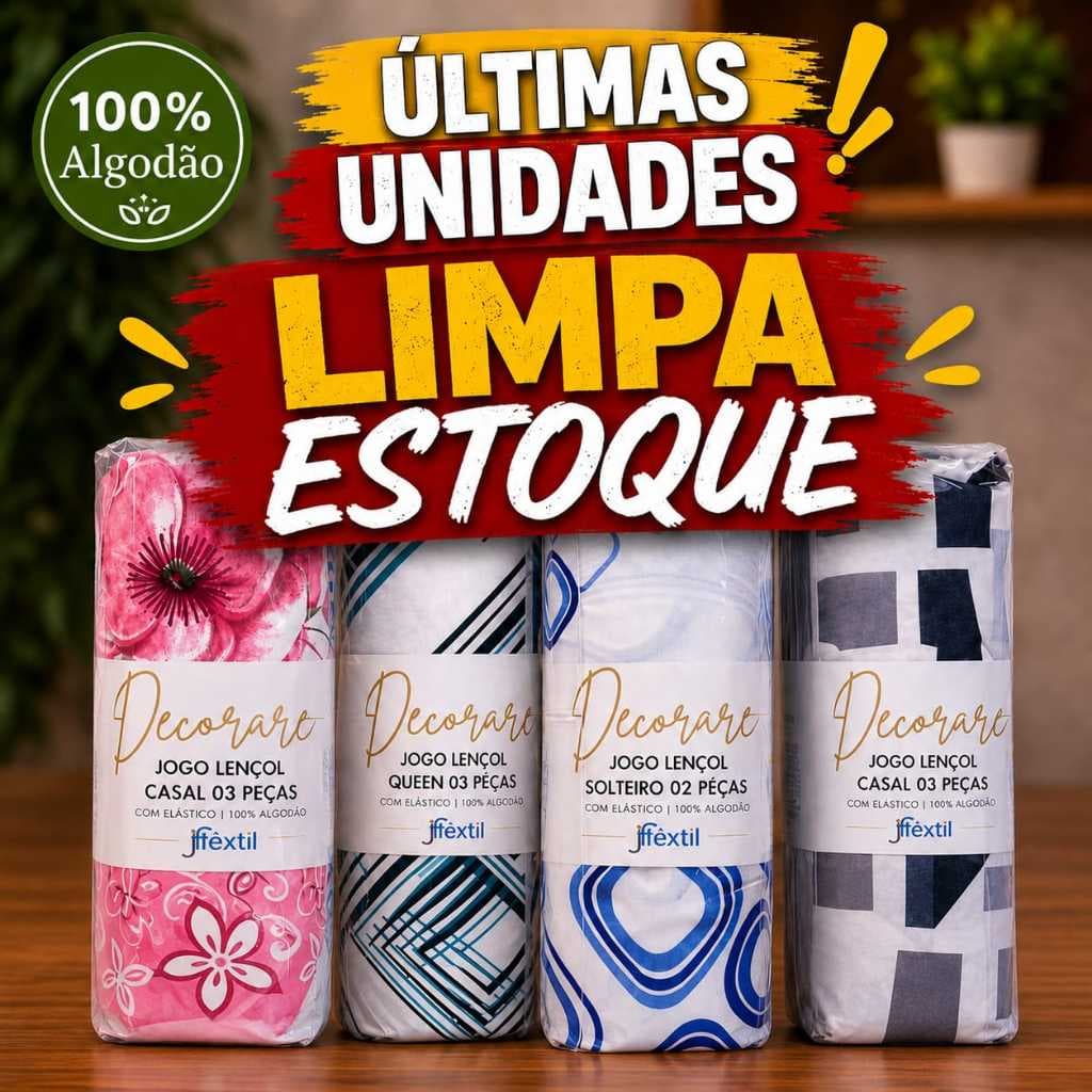 Jogo Lençol Malha 100% Algodão Tamanhos Solteiro, Casal, Queen e King Lençol de Elástico + Fronha