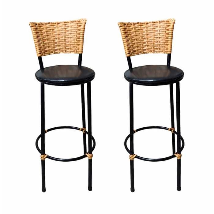 2 BANQUETAS ALTAS DESMONTÁVEL COR BANANA MESCLADA AREA DE COZINHA BALCÃO ÁREA GOURMET