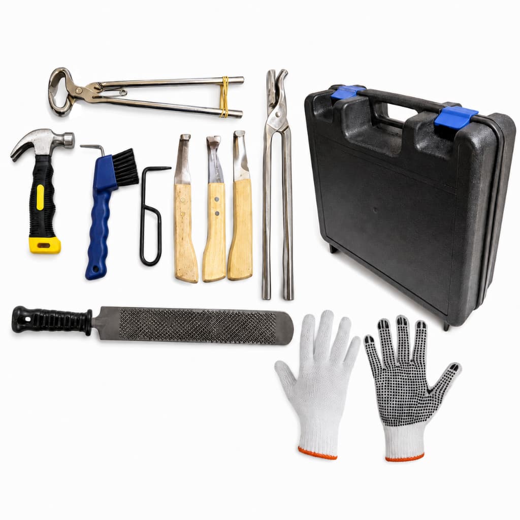 Kit Ferrador Casqueamento Profissional Ferrageamento Cavalo