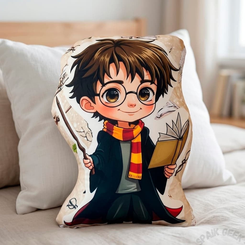 Almofada Personalizada Harry Potter 30x40cm Decoração Nerd Magia Hogwarts Presente