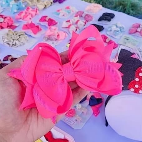 Laço de cabelo infantil boutique invertido
