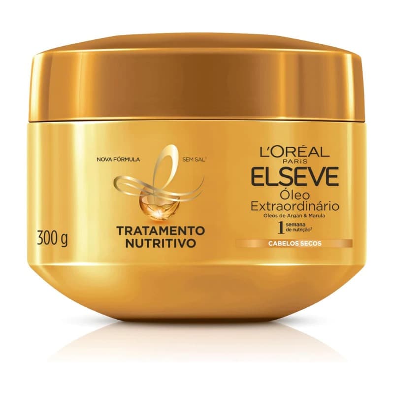 Máscara 300g Elseve - Creme de Tratamento Óleo Extraordinário Nutrição Intensa