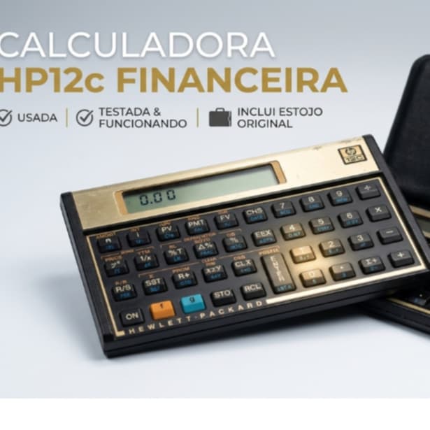 Calculadora Financeira HP 12c Original - Usada Com Estojo