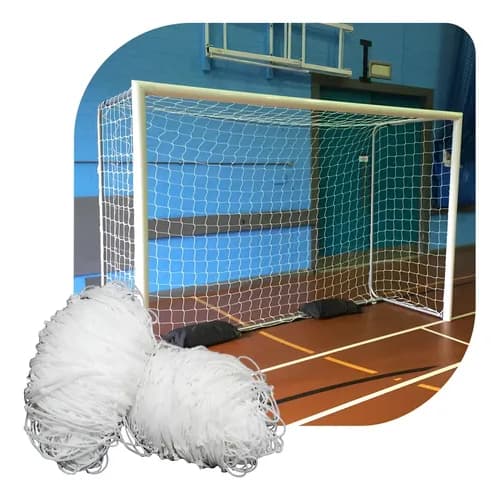 Par De Rede Para Trave De Gol Futsal Caixote 4mm