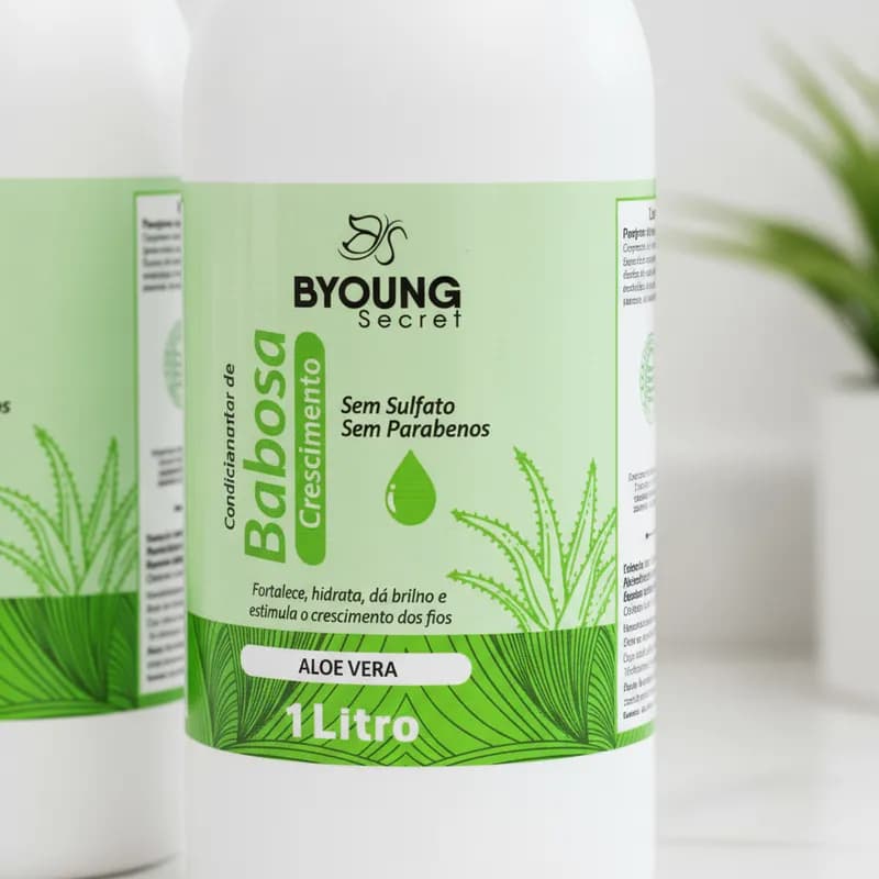 Kit Shampoo e Condicionador 1 Litro  - Babosa Byoung