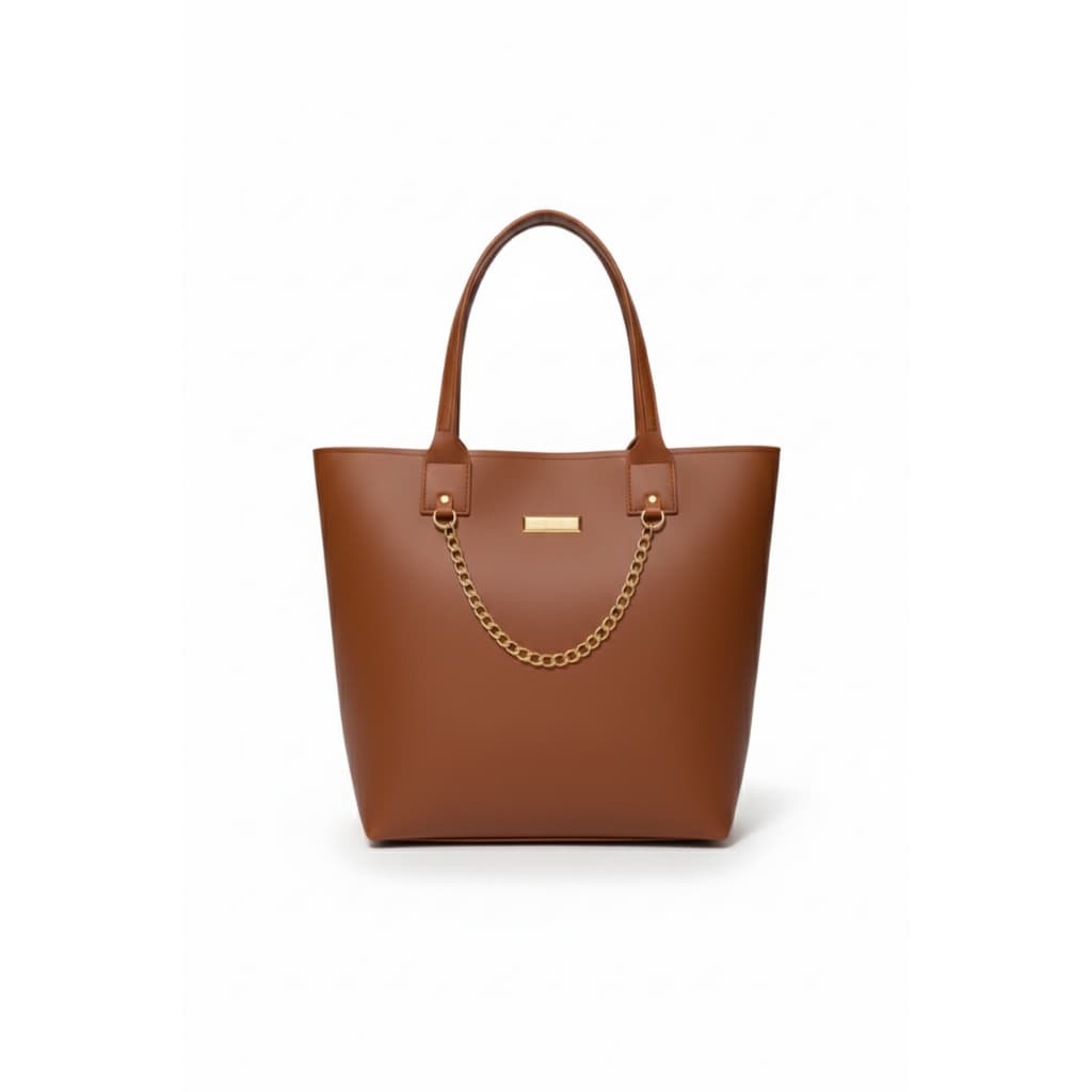 Bolsa Feminina Grande Sacola Tote Alça de Ombro Corrente Luxo Promoção