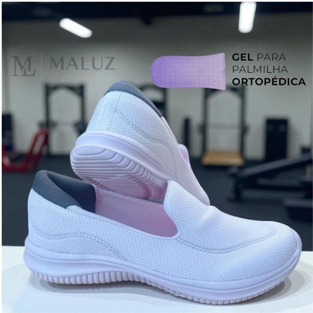 Tênis Sapatilha Feminina Antiderrapante Ref.: 100 com Gel Ortopédico
