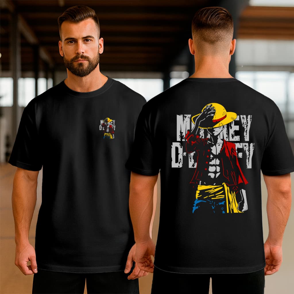 Camiseta Estampada Pirata one piece Streetwear Geek camiseta em algodão respirável moda anime unissex envio rapido