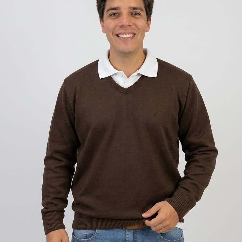 Blusa de Frio Masculina Decote V Tricot Masculino Blusa Masculina Roupa Masculina Inverno