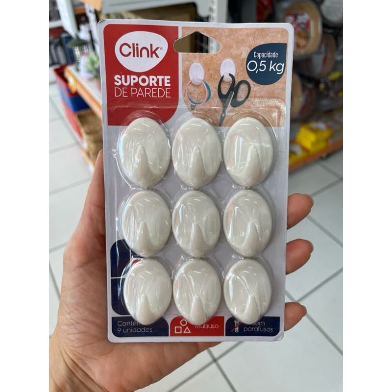 Gancho Adesivo Kit com 9 unidades