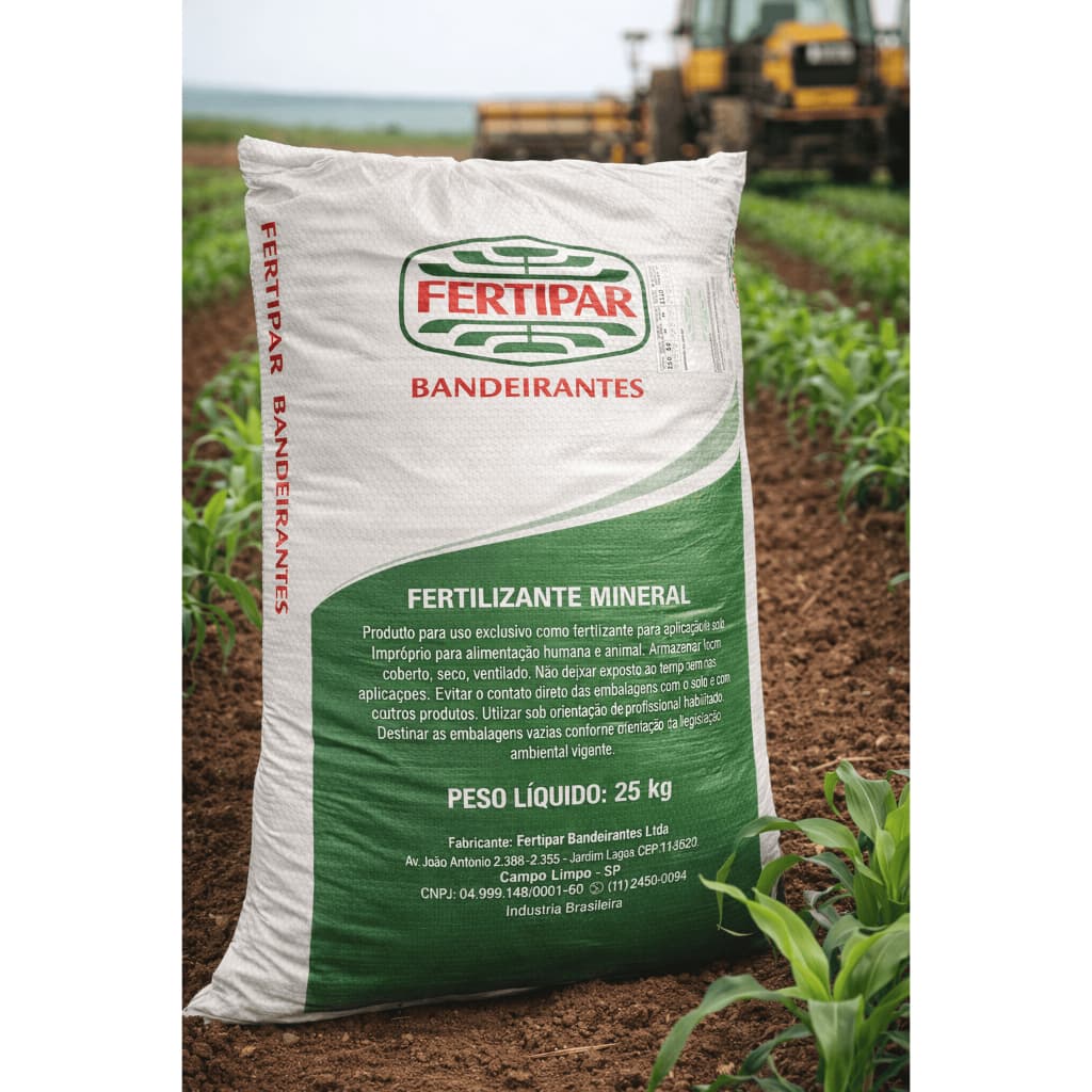 Adubo NPK 20-00-20 Fertilizante - Fertipar - 25 kilos