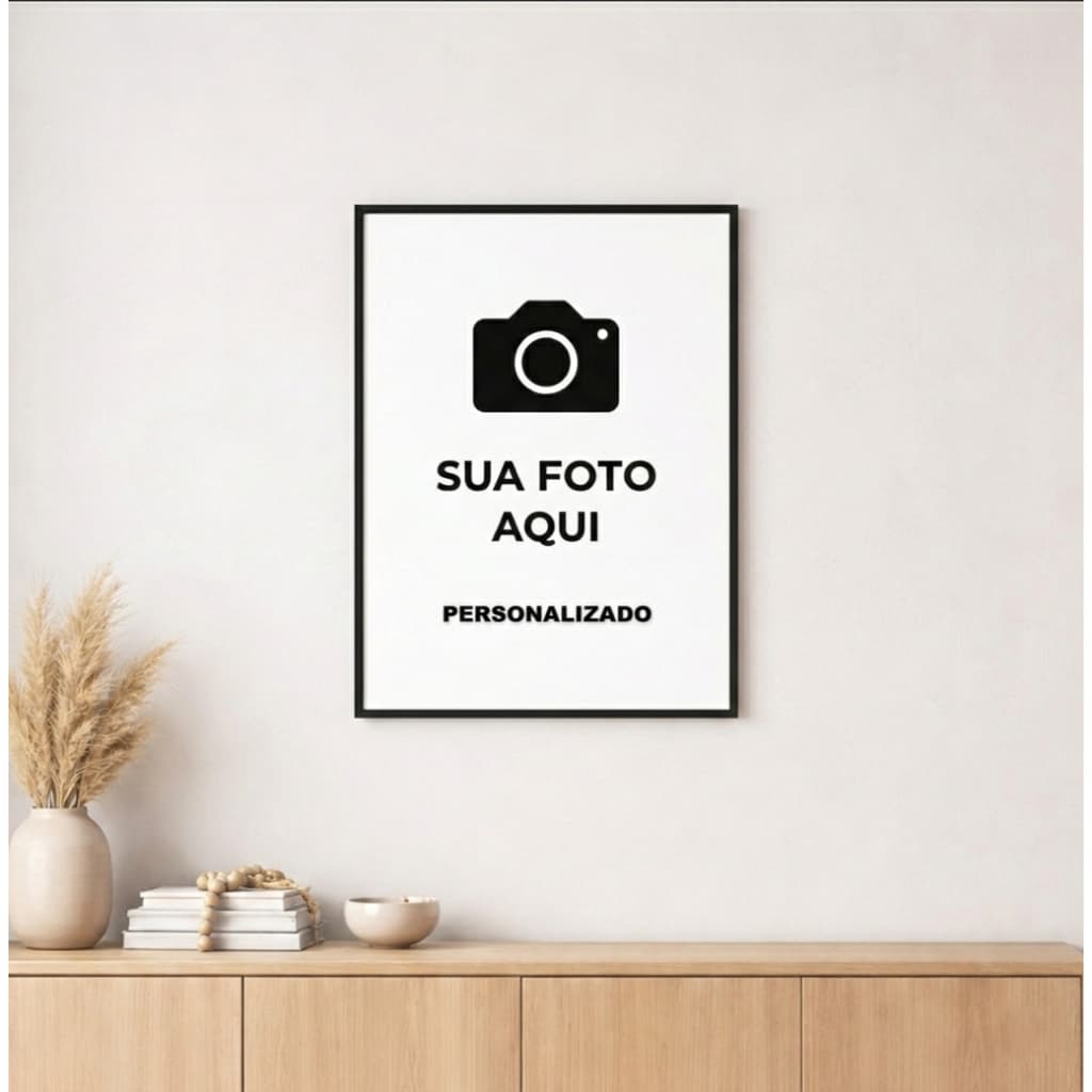 Quadro Personalizado 1 Peça Com a Sua Imagem Familia Namorado Sala Quarto Presente