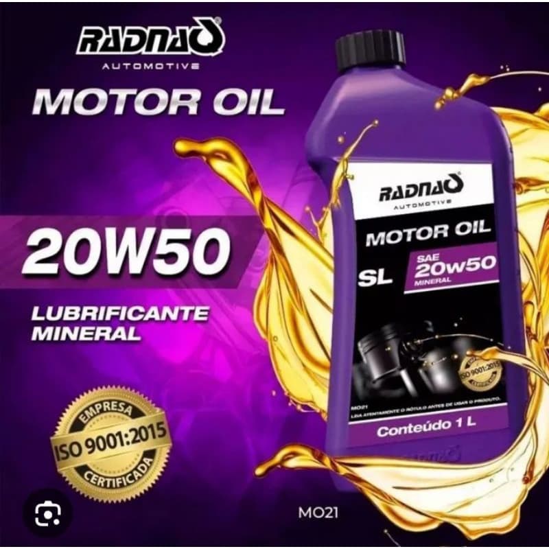 Óleo de motor 20w50 Radnaq 1 Litro