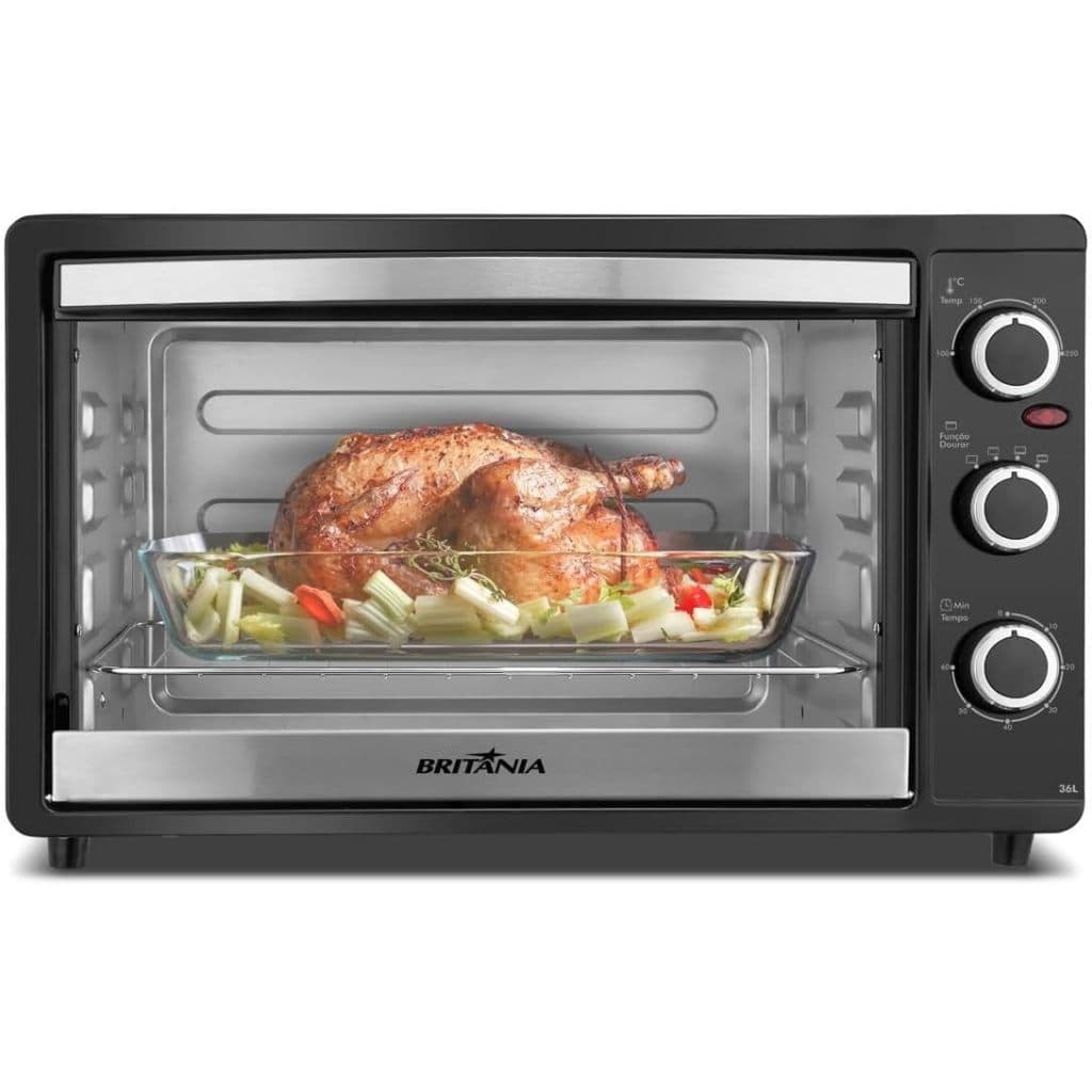 Forno Elétrico Britânia 44L com Timer e Desligamento Automático