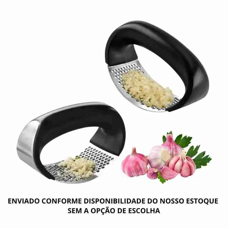 Triturador De Alho Manual Processador Moedor De Alho Cozinha Prático
