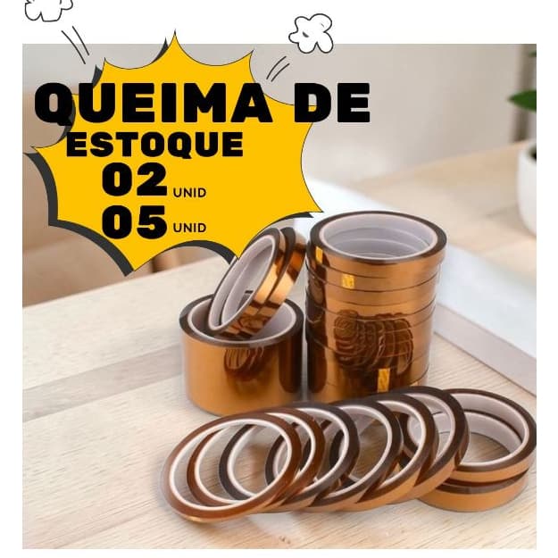 02-05 Fita Data Print Sublimação 10mm Térmica Poliamida Altas Temperaturas 33m