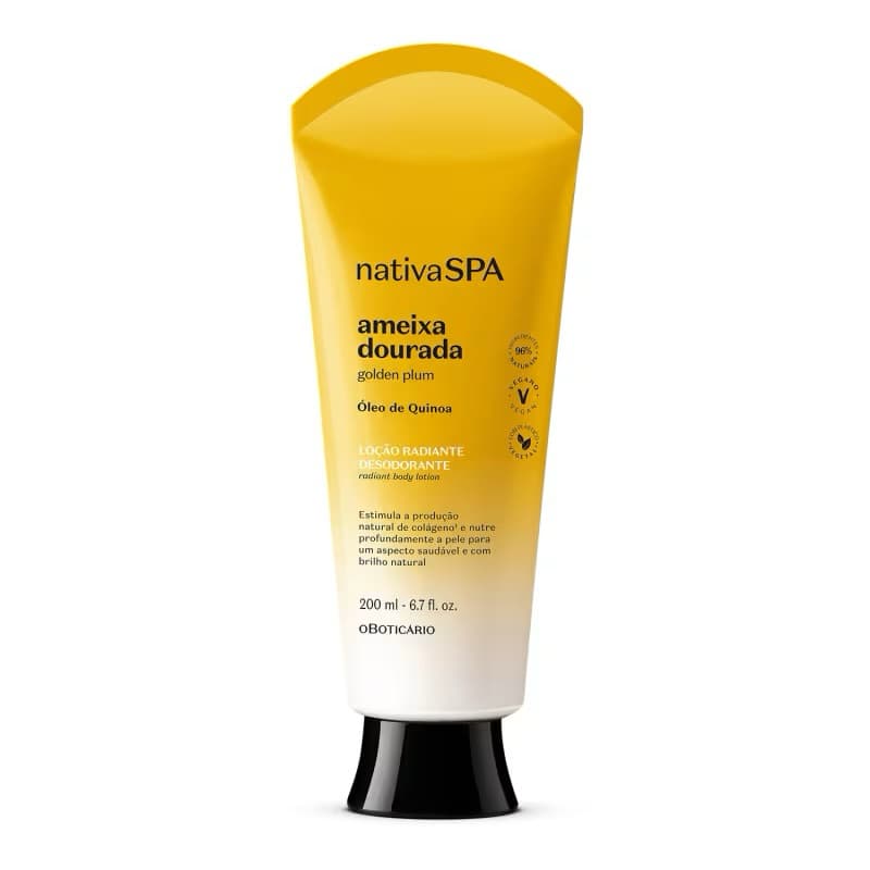 Loção Radiante Desodorante Corporal Nativa Spa Ameixa Dourada 200ml