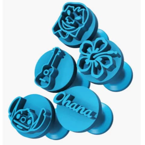 Carimbos para Doces e Brigadeiro - Coleção Stitch - 6 Peças