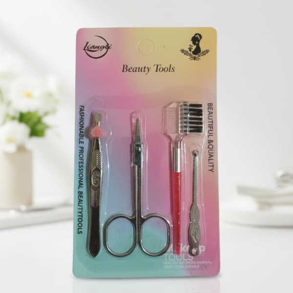 Kit Design de Sobrancelhas –4 Peças Kit Completo para Sobrancelhas,