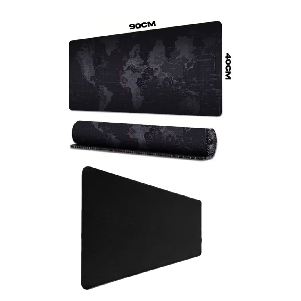 Mousepad Gamer Preto e com desenho Extra Grande 75x35 Cm.  ENVIO IMEDIATO.