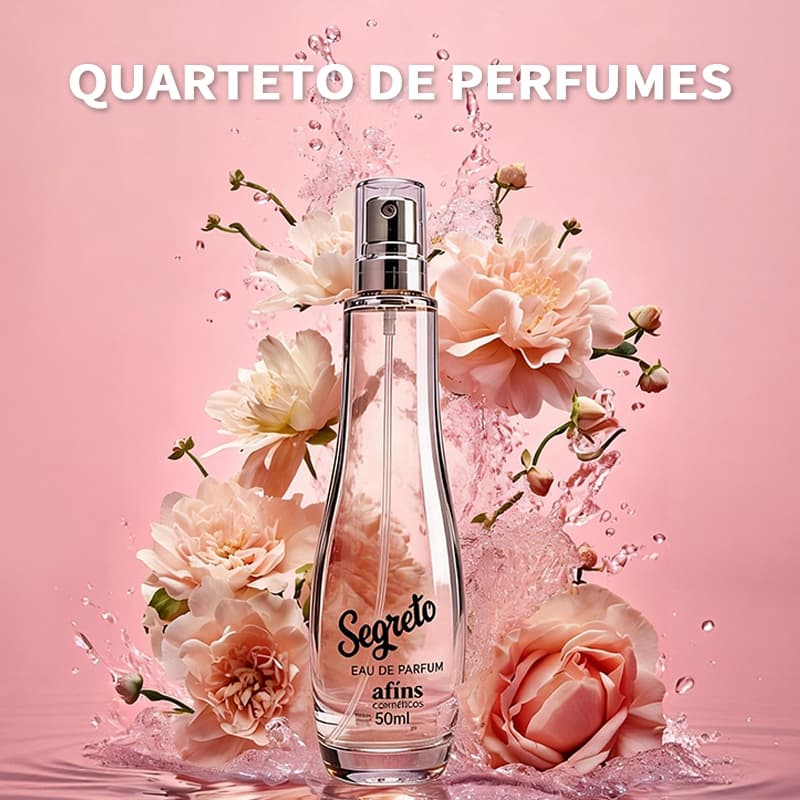Perfume 50ml - Longa duração, notas florais, amadeiradas e cítricas, múltiplas fragrâncias
