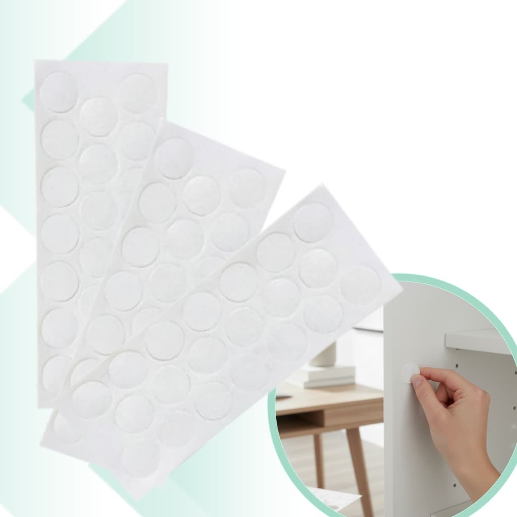 Tapa Furo Adesivo Branco Tx 19mm Cartela PVC Móveis Kit Furos Autoadesivo Marcenaria MDF/MDP Peças