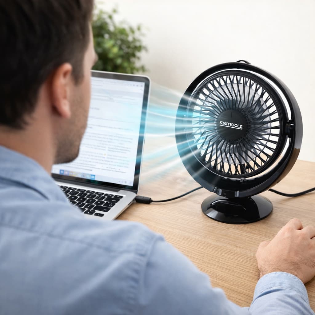 🌬️ Mini Ventilador Portátil USB | Ventilador de Mesa Compacto e Silencioso | Recarregável | Ideal para Escritório