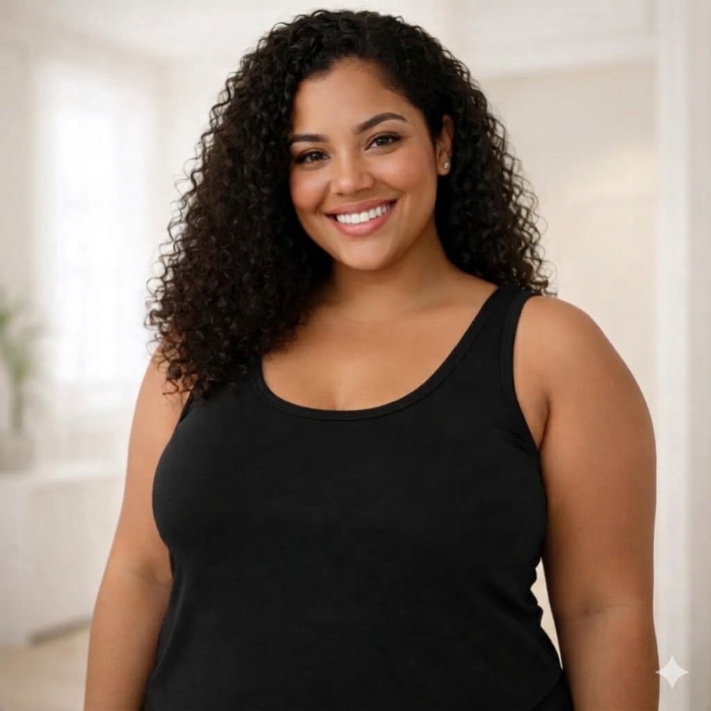 Regata Plus Size Feminina Blusa Básica Viscose com Elastano Premium Confortável G1 ao G5 Verão Lisa Elegante