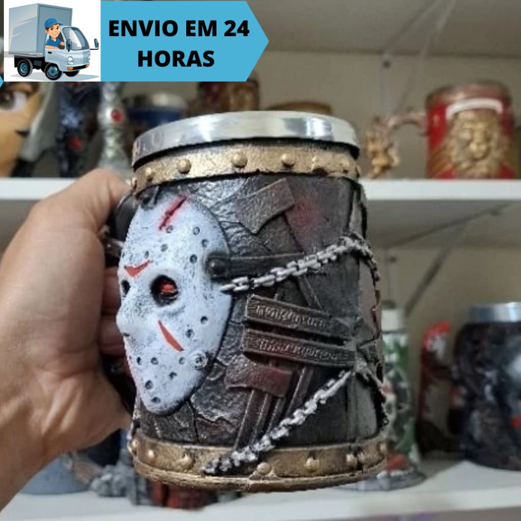 Caneca/Copo Jason 3D Resina
