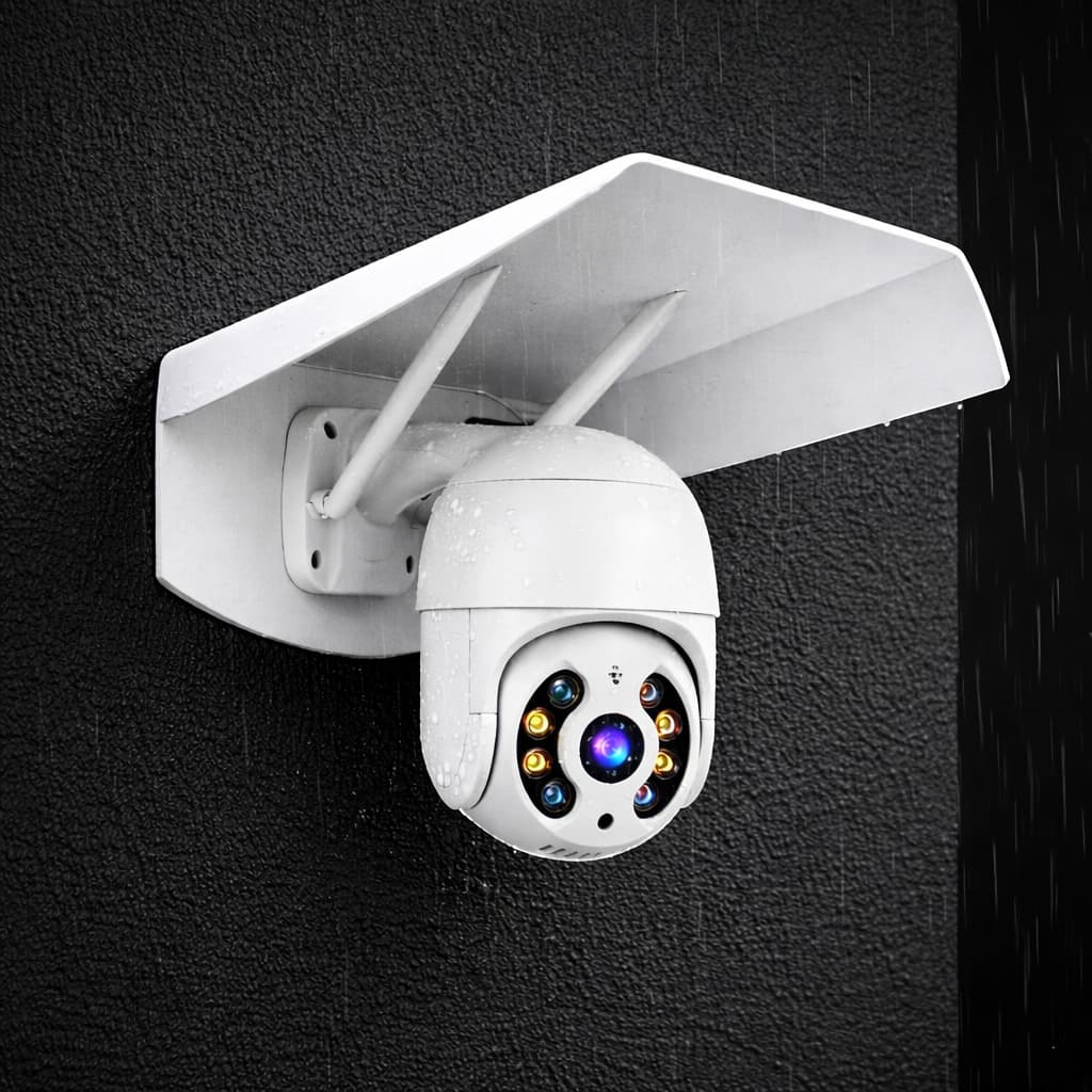 Protetor Câmeras De Segurança Residencial Wifi Universal Branco